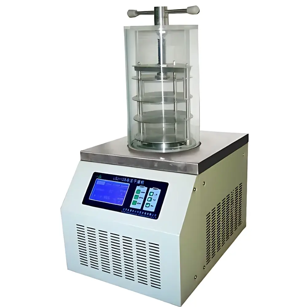 Chu Ding Technology LGJ-10 Benchtop Vacuum Freeze Dryer (Vacuum Lyophilizer) with Hydraulic Stoppering