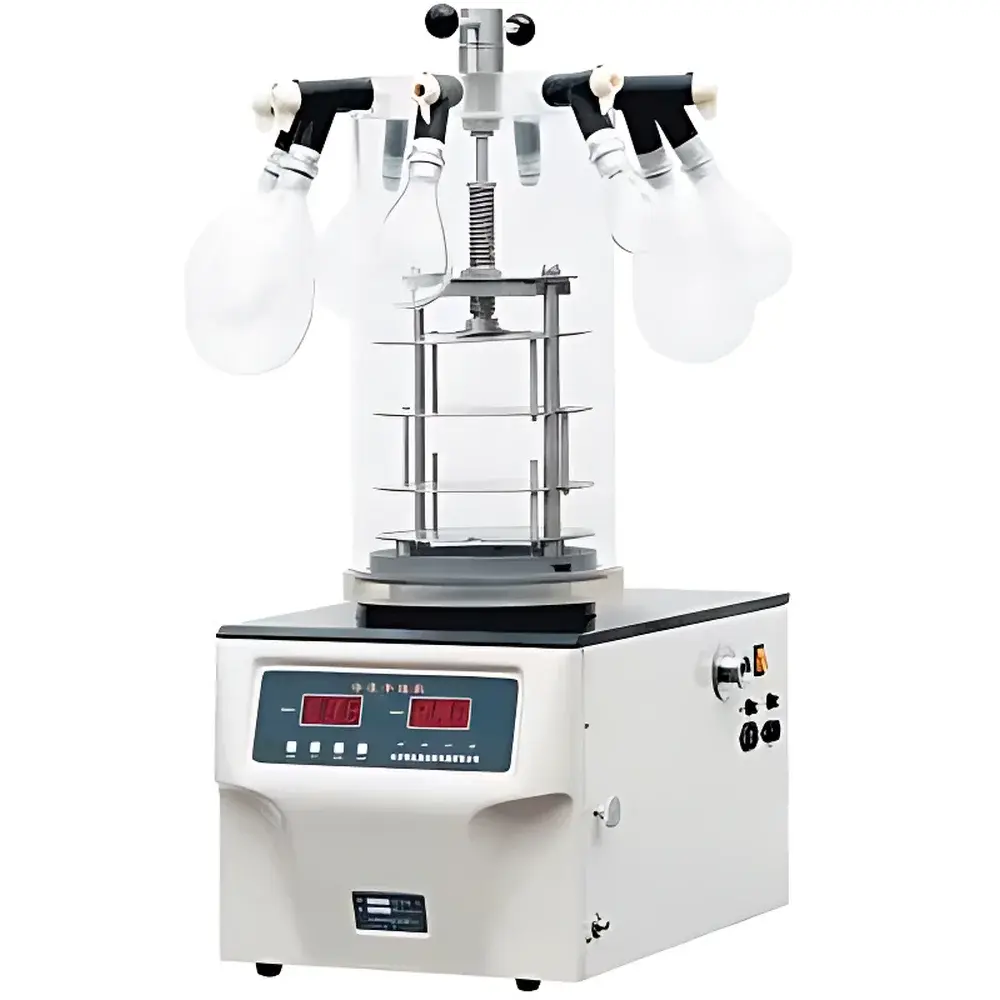 Chu Ding Technology FD-1D-50 / LGJ-12 Benchtop Lyophilizer with Stoppering and Manifold Configuration