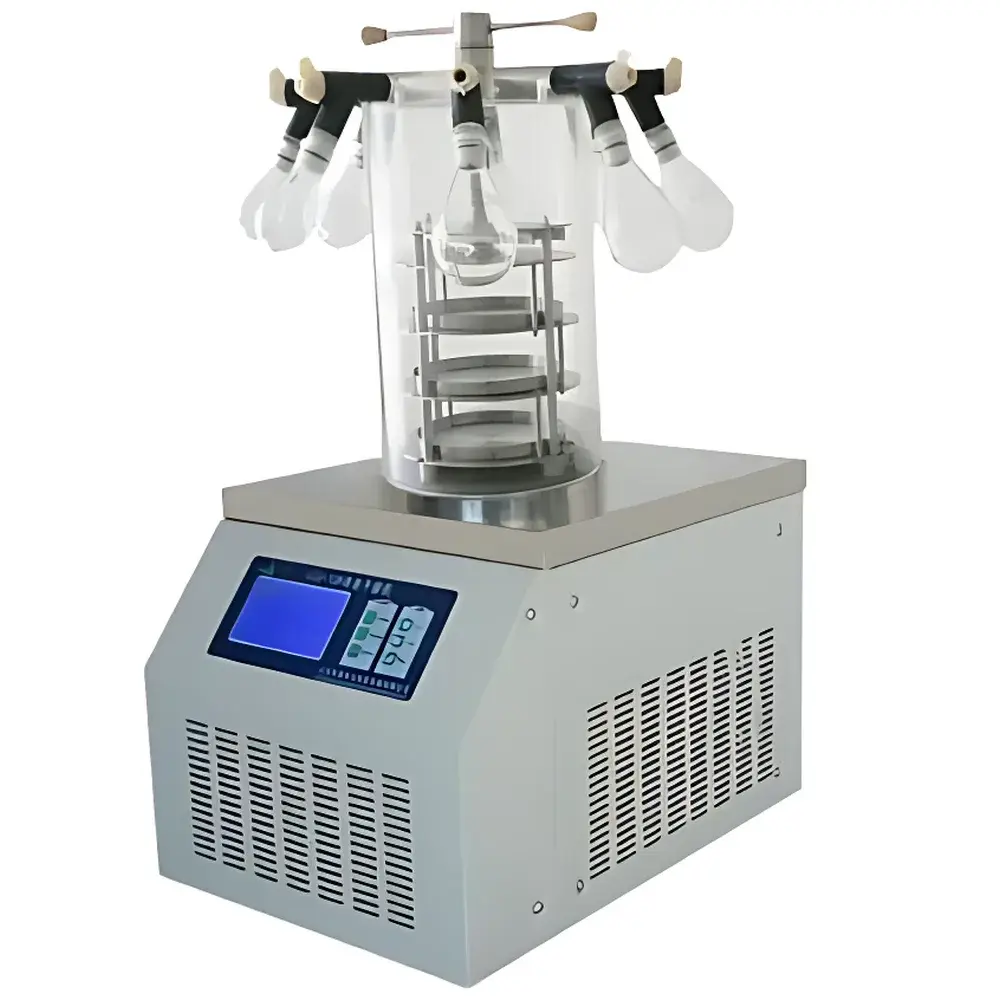 Chu Ding Technology LGJ-12 Vertical Benchtop Freeze Dryer (Standard / Stoppering / Manifold / Manifold-Stoppering Configurations)
