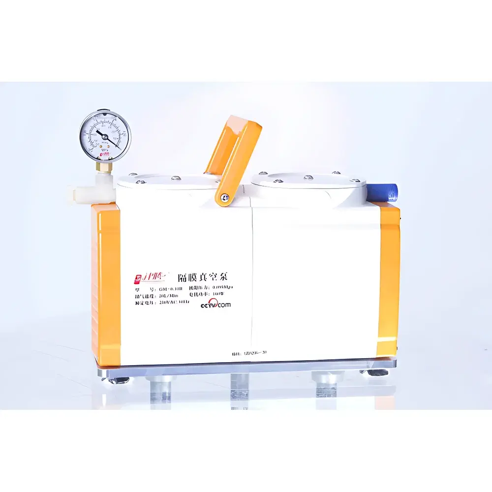 JINTENG GM-0.5B Dual-Head Oil-Free Diaphragm Vacuum Pump with PTFE Corrosion Protection