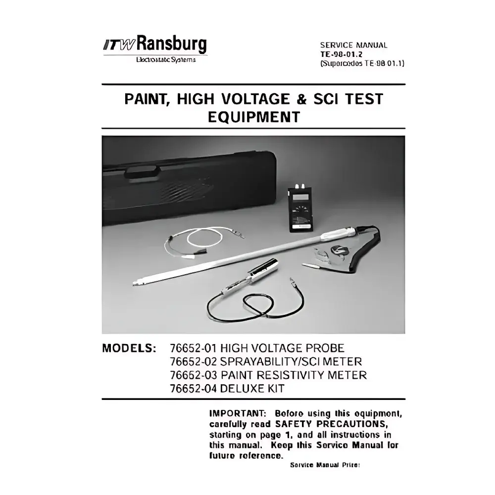 Ransburg 76652 Series Paint Resistivity & Conductivity Analyzer