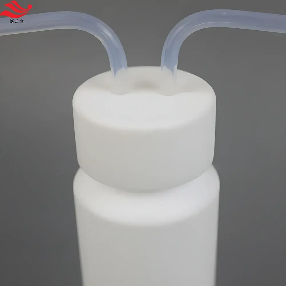 PTFE Gas Washing Bottle (100 mL, 1/8″ Inlet/Outlet Tubing)