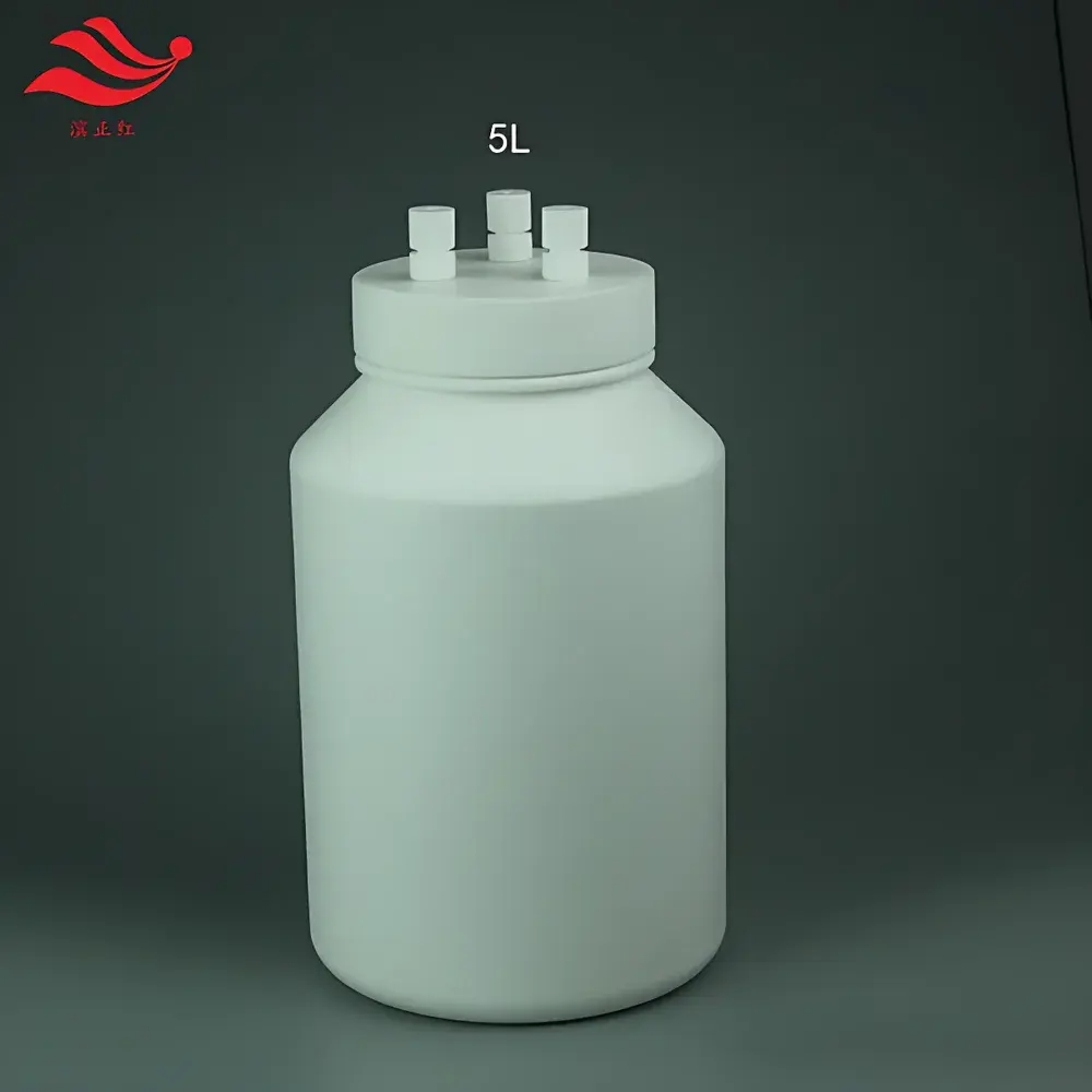PTFE Gas Washing Bottle (100 mL, 1/8″ Inlet/Outlet Tubing)