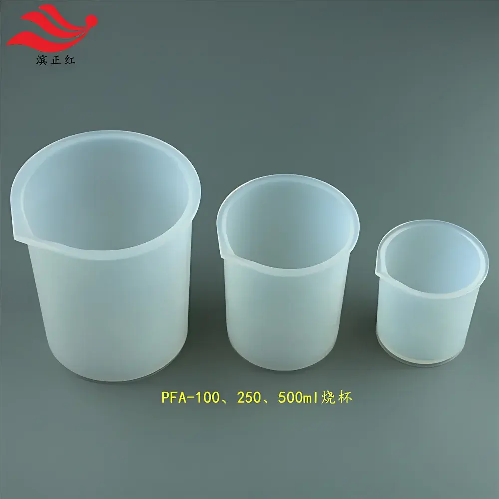 Binzhenghong PFA Graduated Cylindrical Beakers for Wet Etching and CMP Slurry Handling — Electronic-Grade Perfluoroalkoxy (PFA) Labware