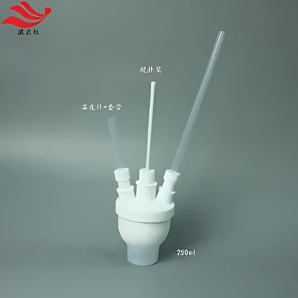 PFA Transparent Fluorinated Ethylene Propylene (FEP) Round-Bottom Reaction Flask – 500 mL, Single-Neck or Multi-Neck Configuration