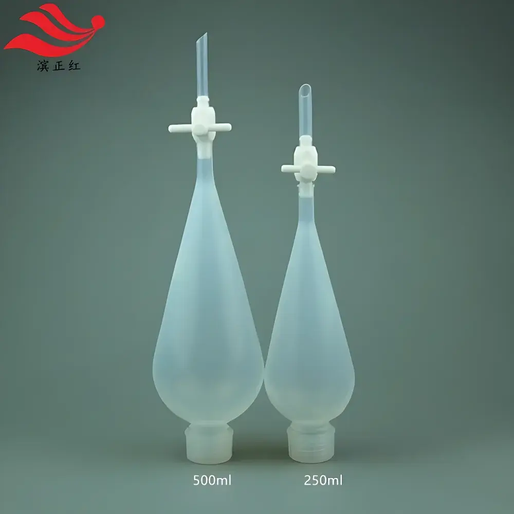 Binzhenghong FEP/PFA Transparent Separatory Funnel for HF-Resistant Liquid-Liquid Extraction