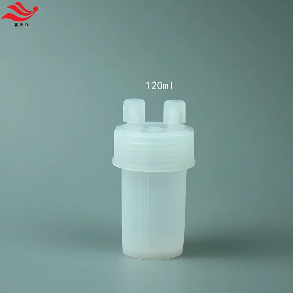 PFA Digestion Vessel / Absorption Bottle / Impingement Bottle / Gas Scrubbing Bottle (60–180 mL, Transparent, Semiconductor-Grade)