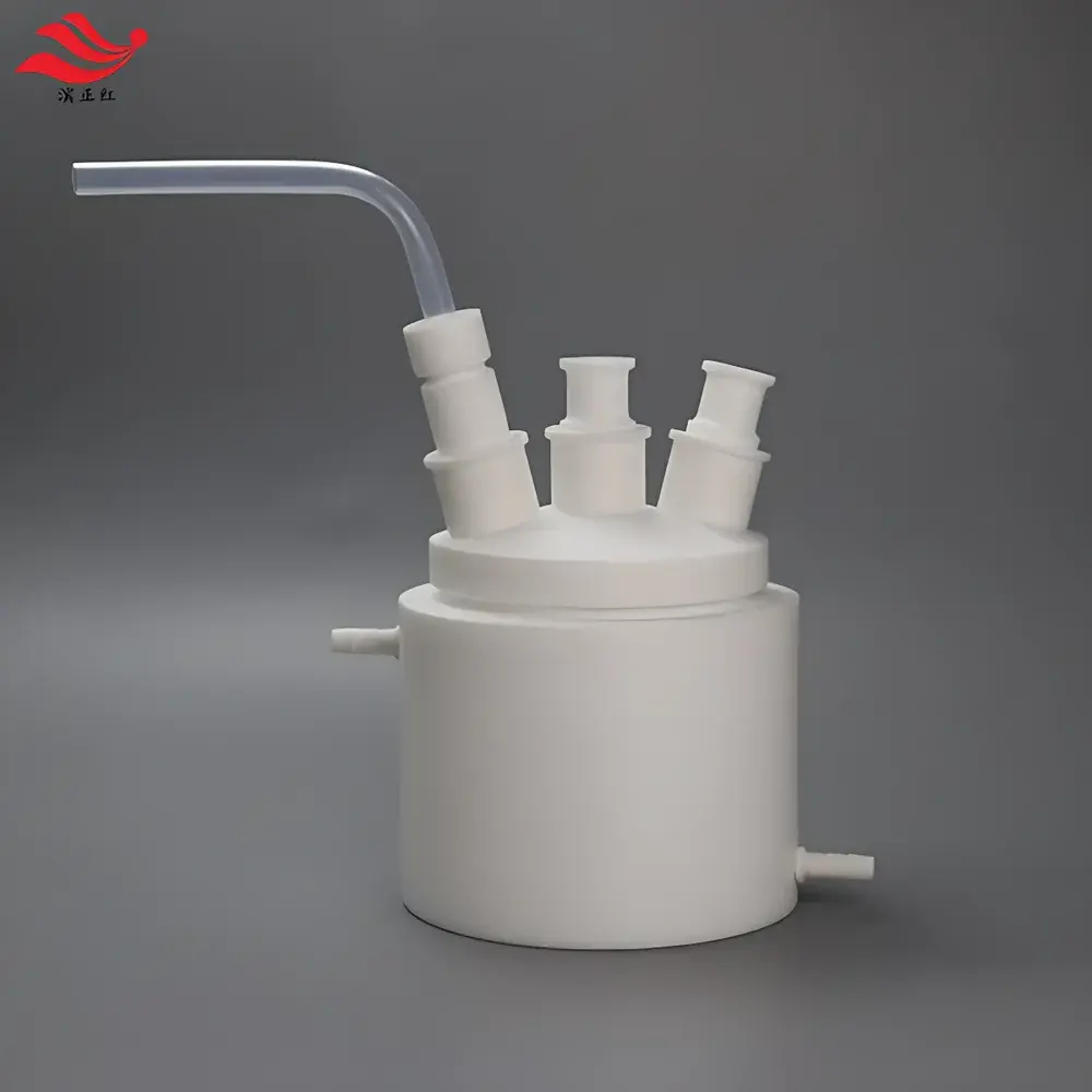 Binzhenghong PTFE Single-Neck, Three-Neck, and Four-Neck Round-Bottom Flasks with Standard Taper Ground-Glass Joints (17/24, 19/24, 24/29, etc.)