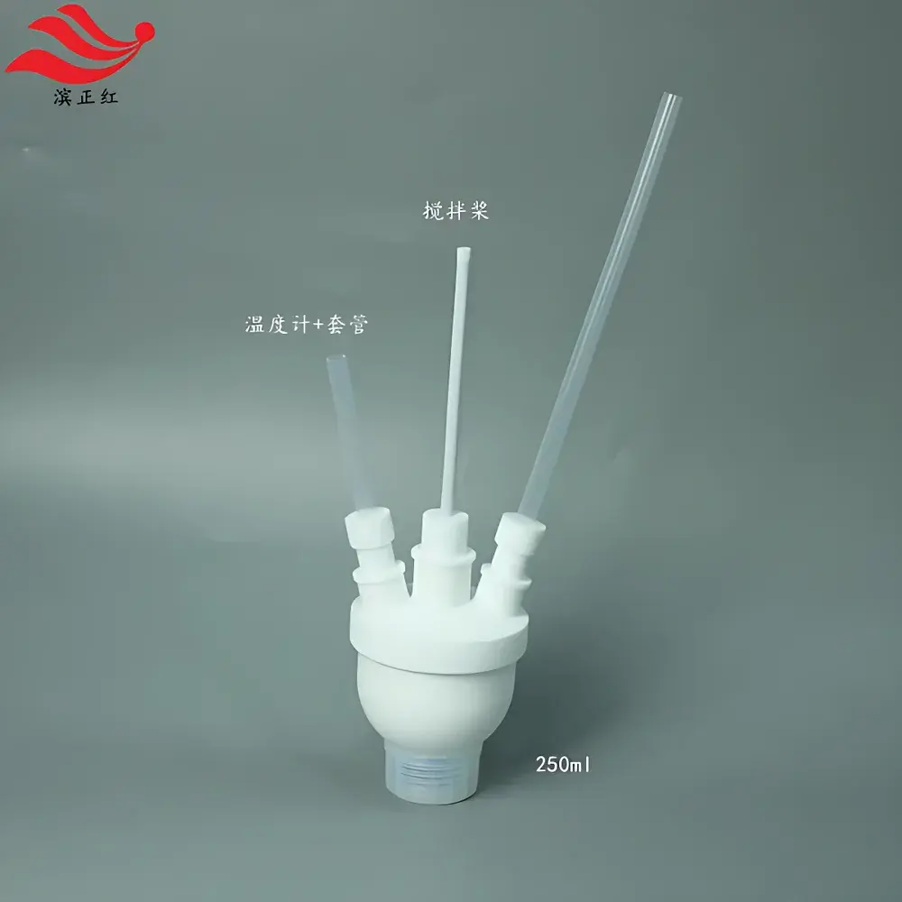 Binzhenghong PTFE Single-Neck, Three-Neck, and Four-Neck Round-Bottom Flasks with Standard Taper Ground-Glass Joints (17/24, 19/24, 24/29, etc.)