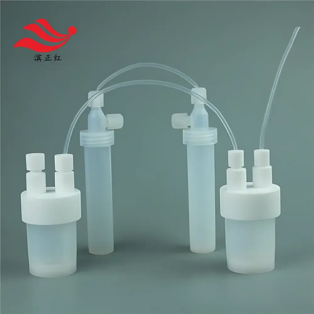 PFA Continuous Flow Reaction Digestion Vessel with PTFE Absorption Bottle