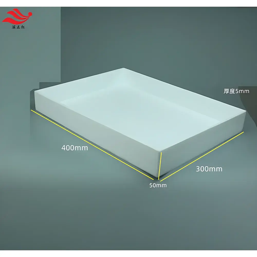 PTFE Tray by Binzhenghong – Custom Rectangular Corrosion-Resistant Sample Storage Container