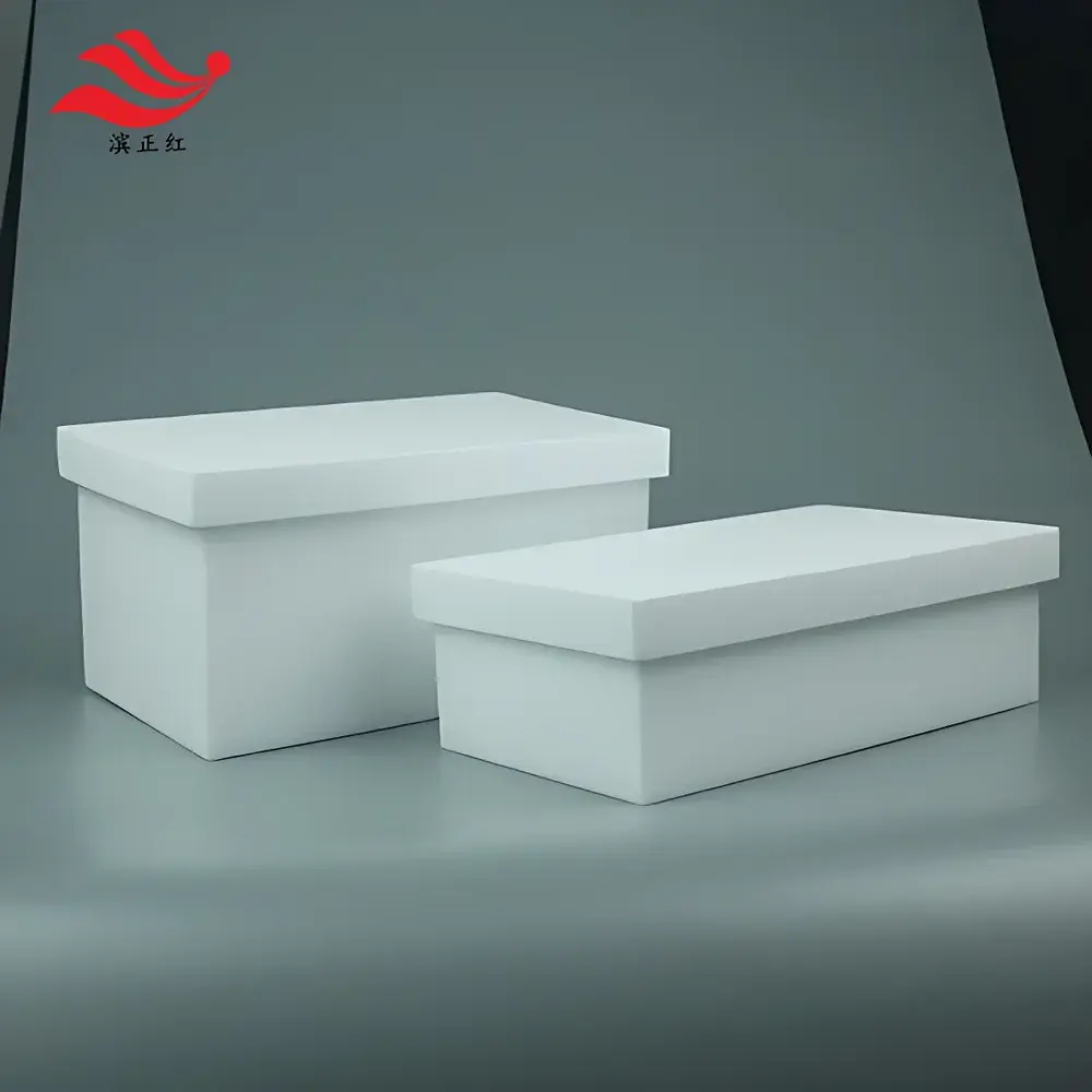 PTFE Tray by Binzhenghong – Custom Rectangular Corrosion-Resistant Sample Storage Container