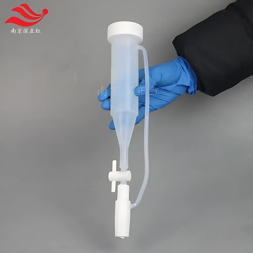 PFA Constant-Level Separatory Funnel 150 mL with PTFE Stopcock, Designed for HF-Compatible Laboratory Synthesis