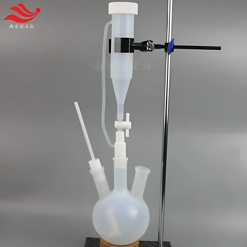 PFA Constant-Level Separatory Funnel 150 mL with PTFE Stopcock, Designed for HF-Compatible Laboratory Synthesis