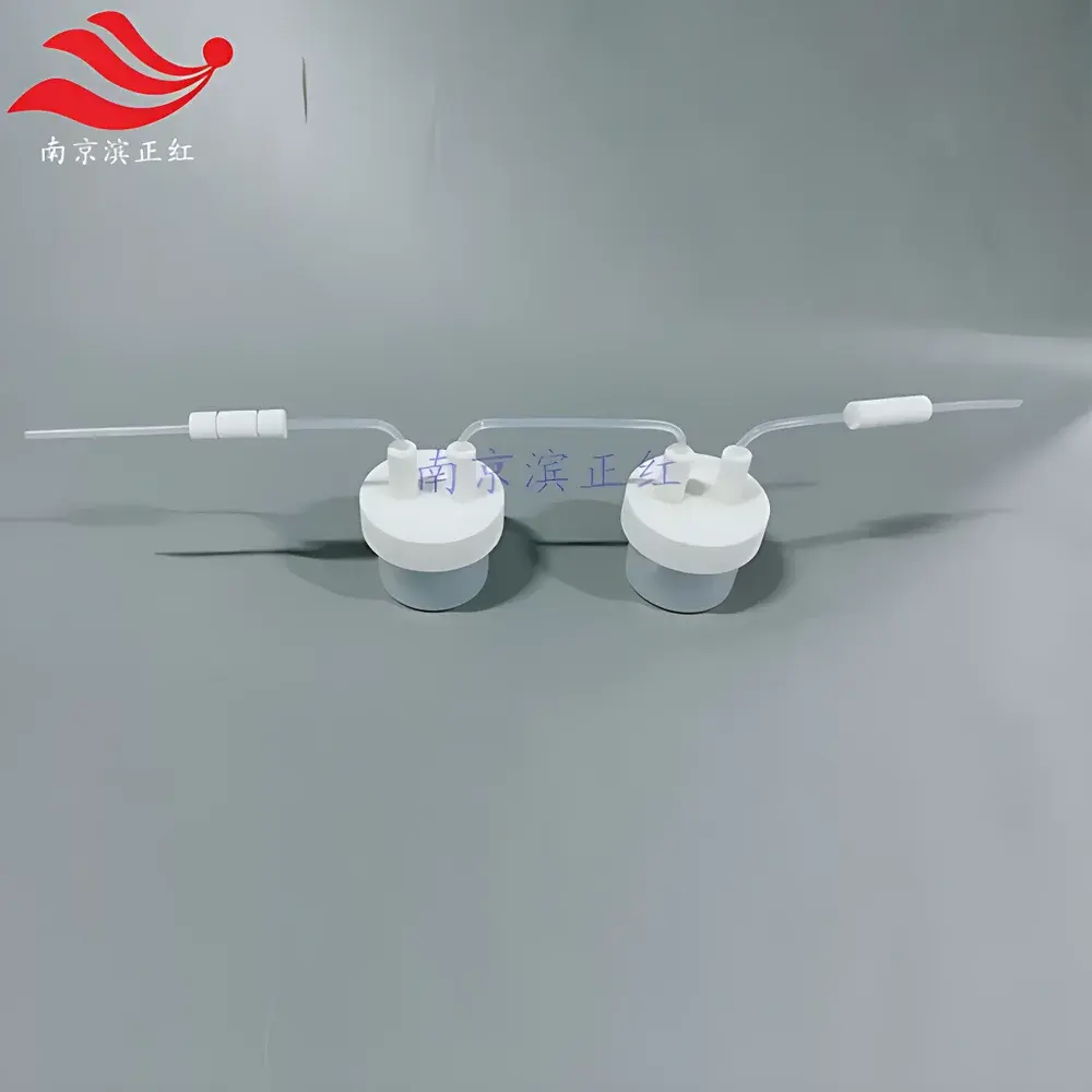 PFA Series Multi-Stage Reaction Vessel, 250 mL, Corrosion-Resistant & Pressure-Rated Absorption Bottle
