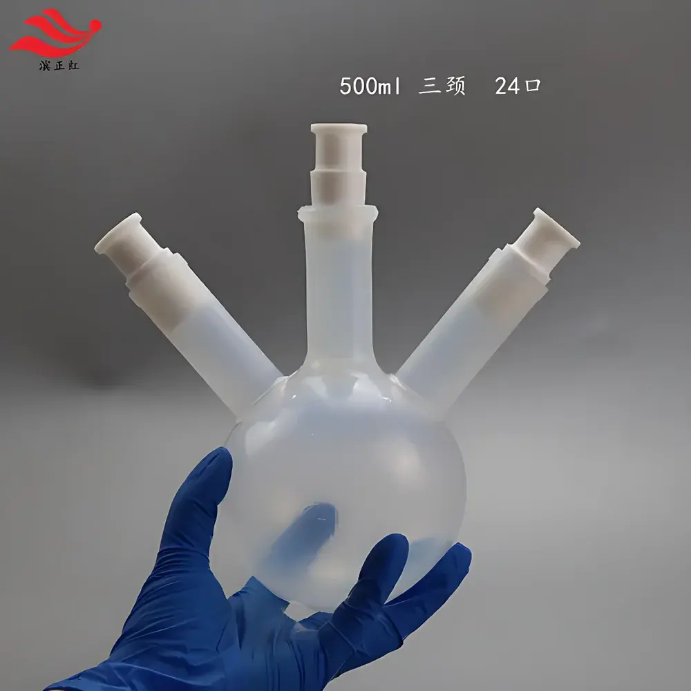 PFA Condensation Unit with Multi-Neck Flask for Hydrogen Fluoride Applications