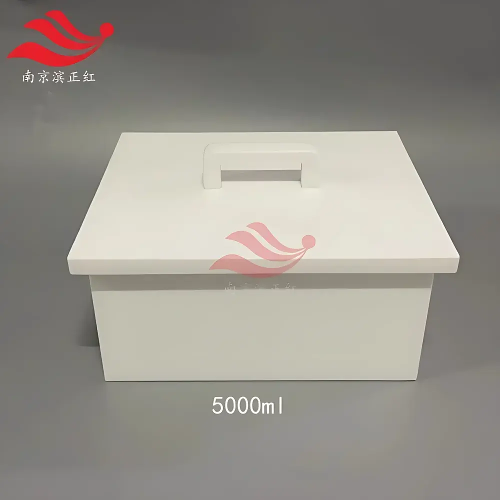 Custom-Built Integrated 5L PTFE Acid Bath Tank by Binzhenghong