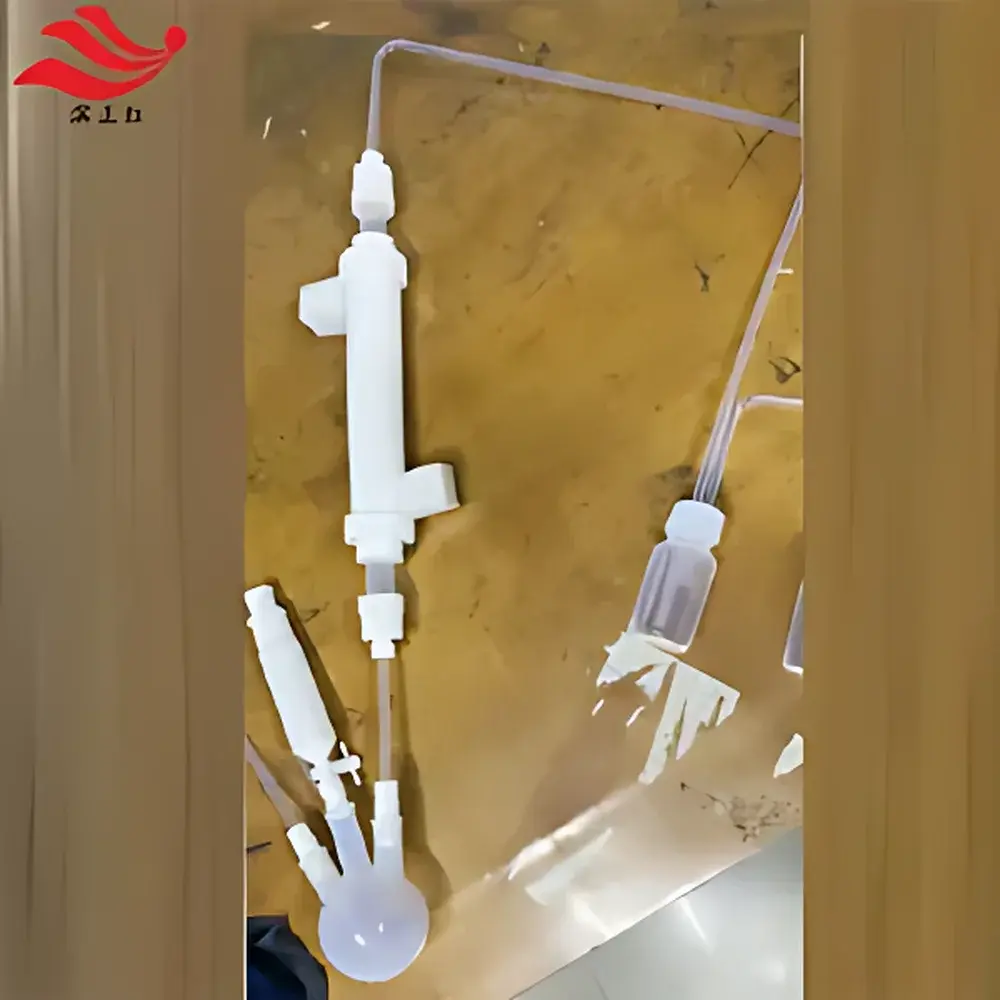 Binzhenghong PFA Pear-Shaped Separatory Funnel with Integrated HF-Resistant Condensation & Reflux Assembly (250 mL / 500 mL)