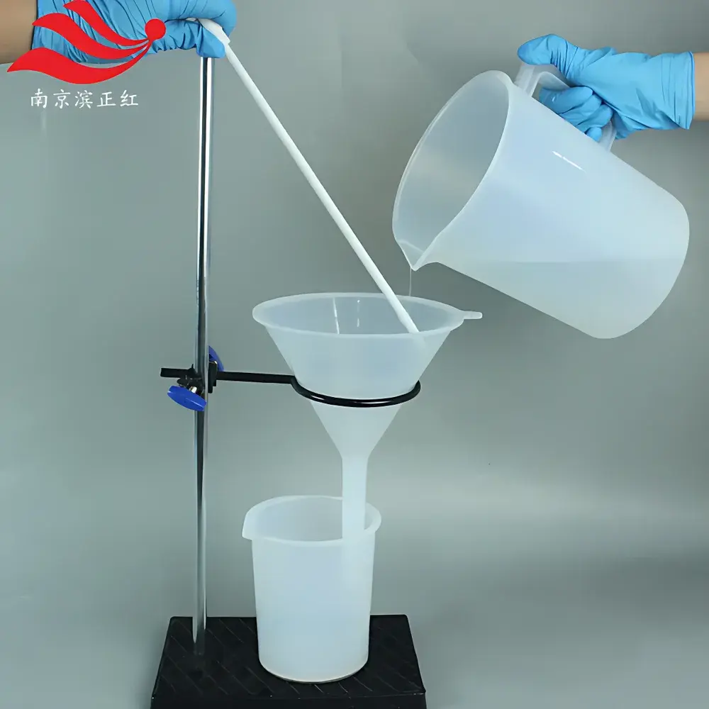 PFA Triangular Funnel 150 mm – High-Purity, Heat-Resistant, Chemically Inert Laboratory Funnel