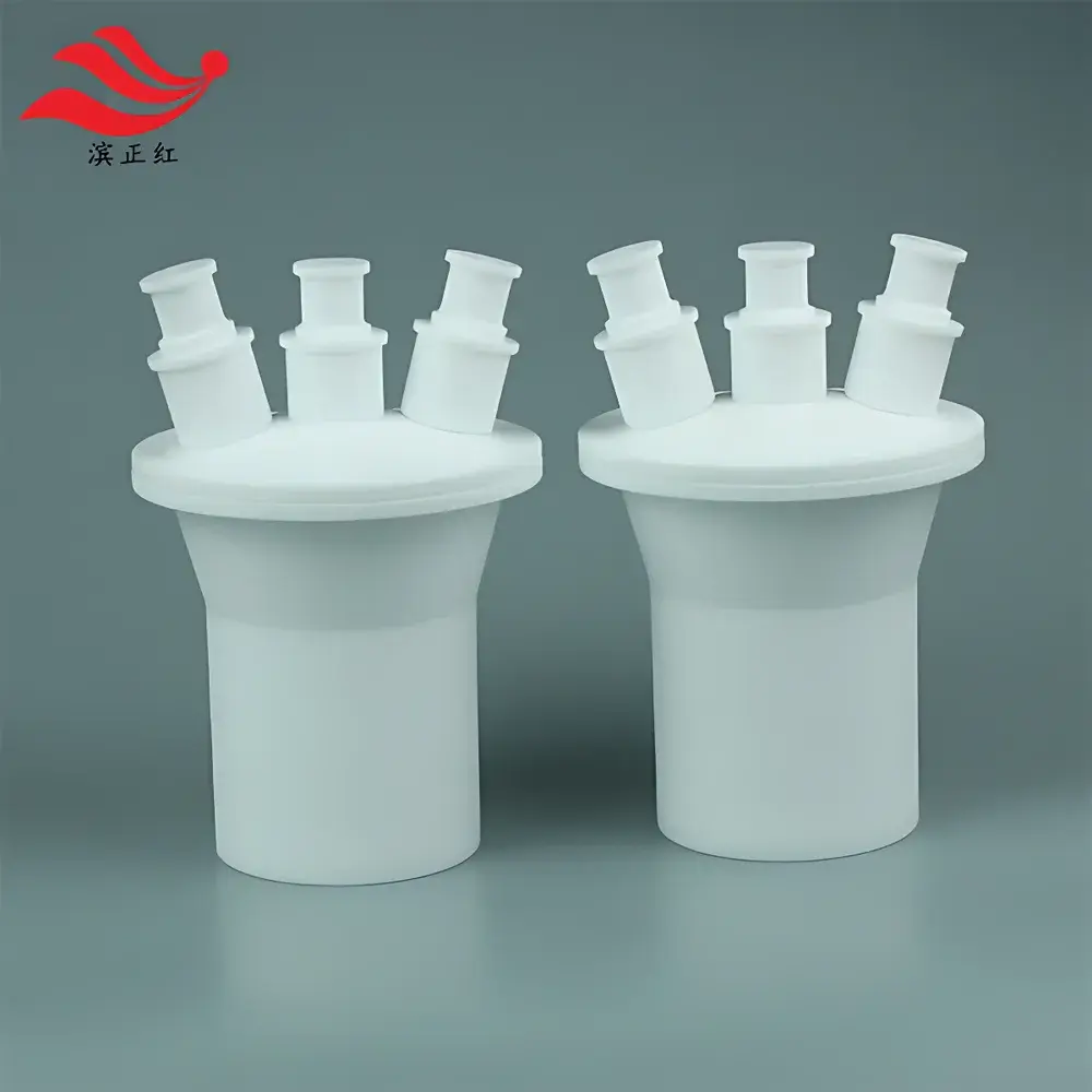 Binzhenghong PTFE Multi-Neck Reaction Flask – Single-Neck, Three-Neck & Four-Neck Configurations with Standard Tapered Ground Joints
