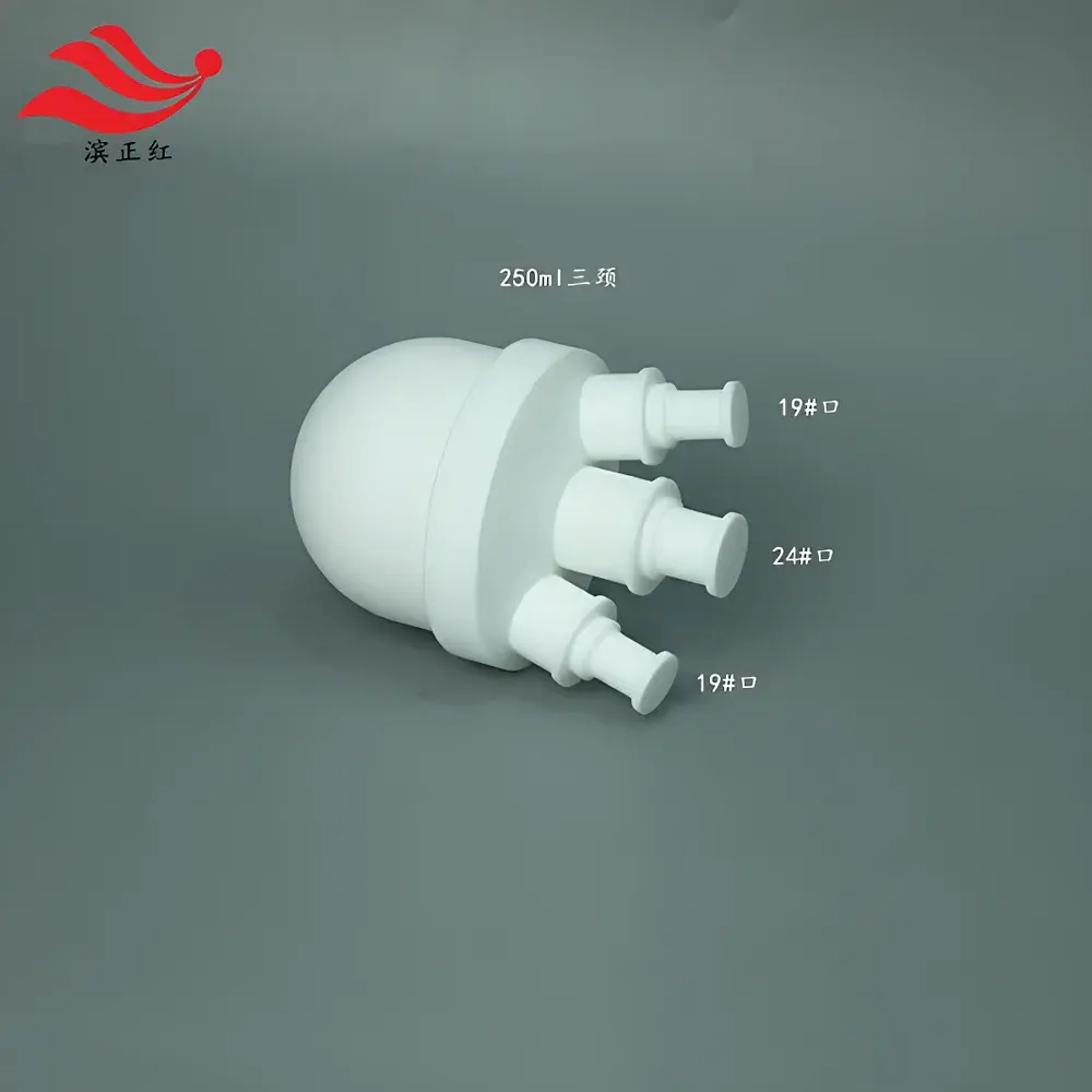 Binzhenghong PTFE Multi-Neck Reaction Flask – Single-Neck, Three-Neck & Four-Neck Configurations with Standard Tapered Ground Joints
