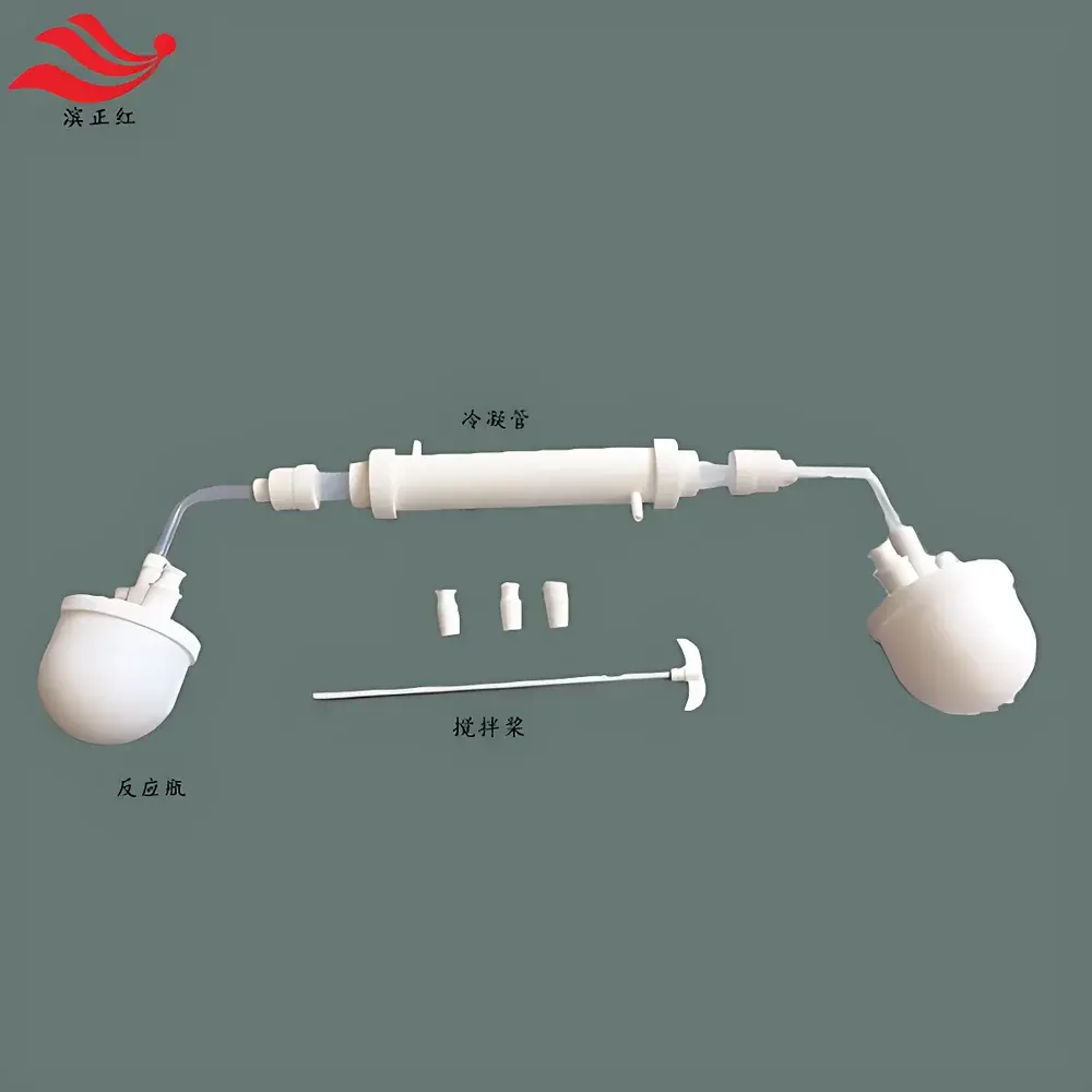 PTFE Cold Condensation Constant-Pressure Apparatus with Multi-Neck Distillation/Reaction Flask (Customizable 24/29/34 Standard Taper)