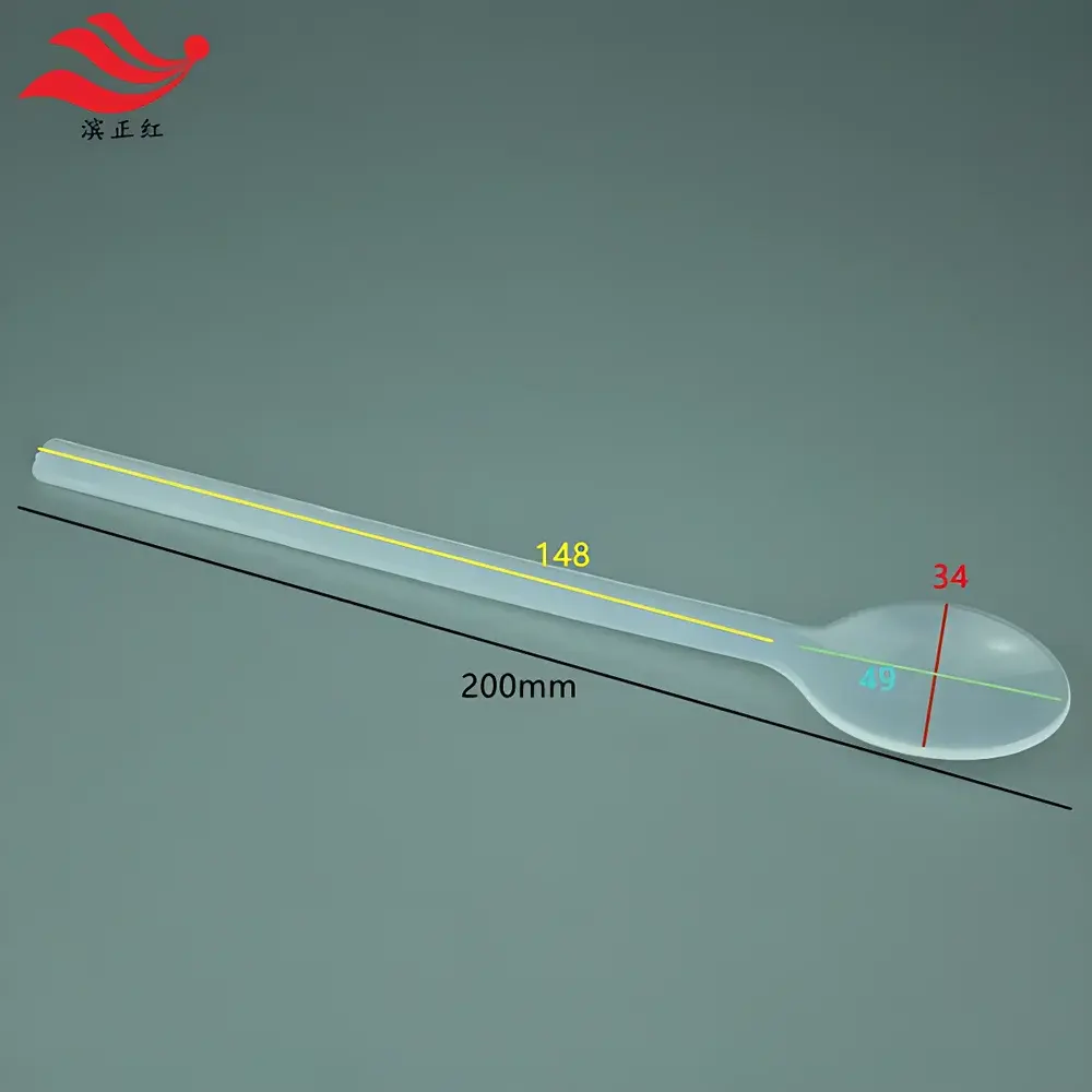 PFA Lab Spatula – Transparent Polytetrafluoroethylene (PTFE) Scoop