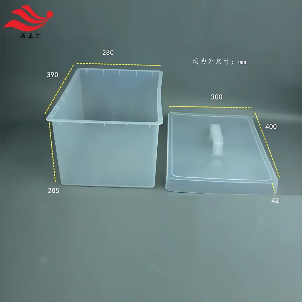 PFA Monolithic Acid Digestion Vessel / Cleaning Trough / High-Purity Reagent Storage Container
