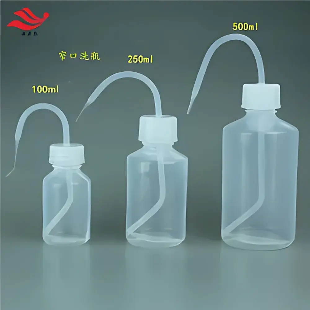 Isopropanol Dispensing Bottle with PTFE (FEP) Construction, 500 mL Graduated, Model A-MFG-TPC-5%-001 for Semiconductor IC Manufacturing