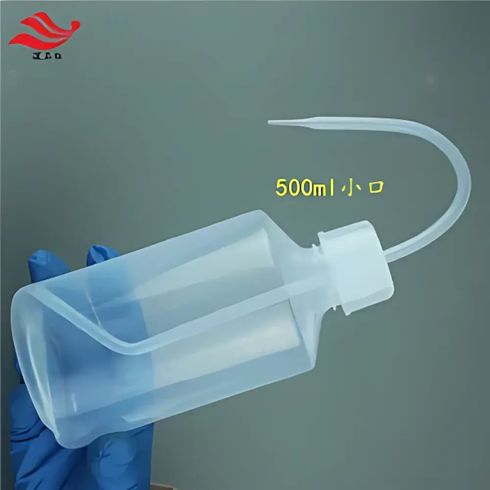Isopropanol Dispensing Bottle with PTFE (FEP) Construction, 500 mL Graduated, Model A-MFG-TPC-5%-001 for Semiconductor IC Manufacturing
