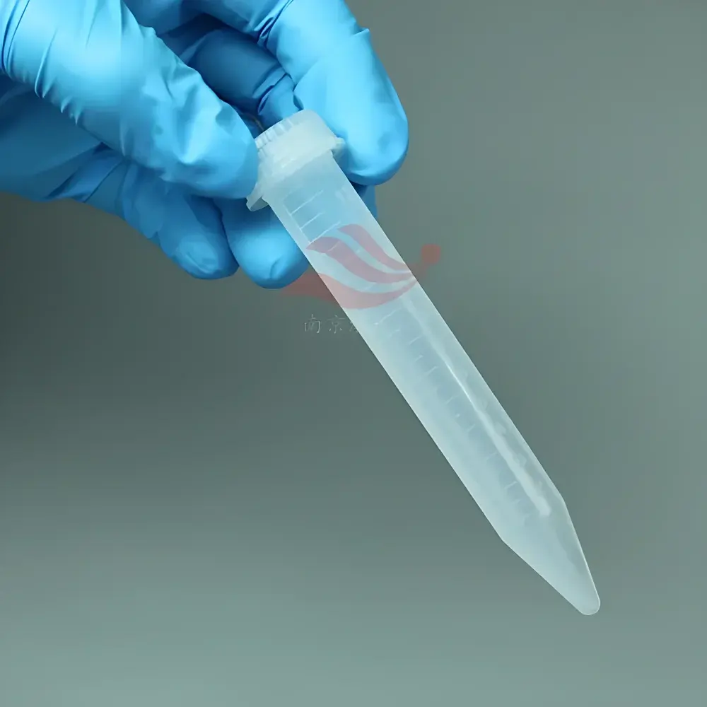 PFA Centrifuge Tubes, 15 mL, Graduated, Chemically Inert Sample Vials for Elemental Analysis