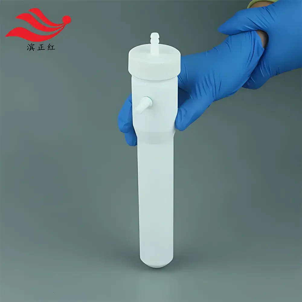 Binzhenghong PTFE Bubble Absorption Bottle, 75 mL — Compliant with HJ 549–2016 for Hydrogen Fluoride (HF) Emission Monitoring