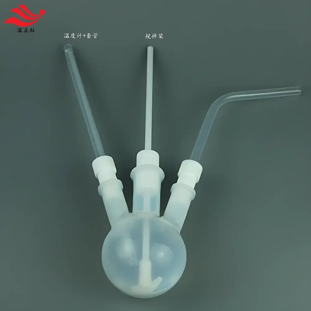 PFA Single-Neck & Multi-Neck Reaction Flask (2000 mL) for Pharmaceutical and HF-Resistant Chemical Processing