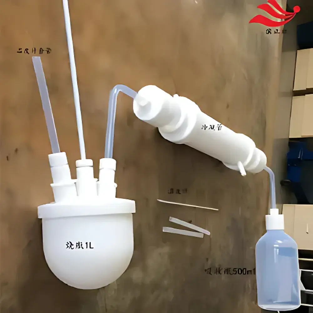 Binzhenghong ZL-250ml PFA Transparent Condenser Assembly for HF Distillation and Reflux Systems