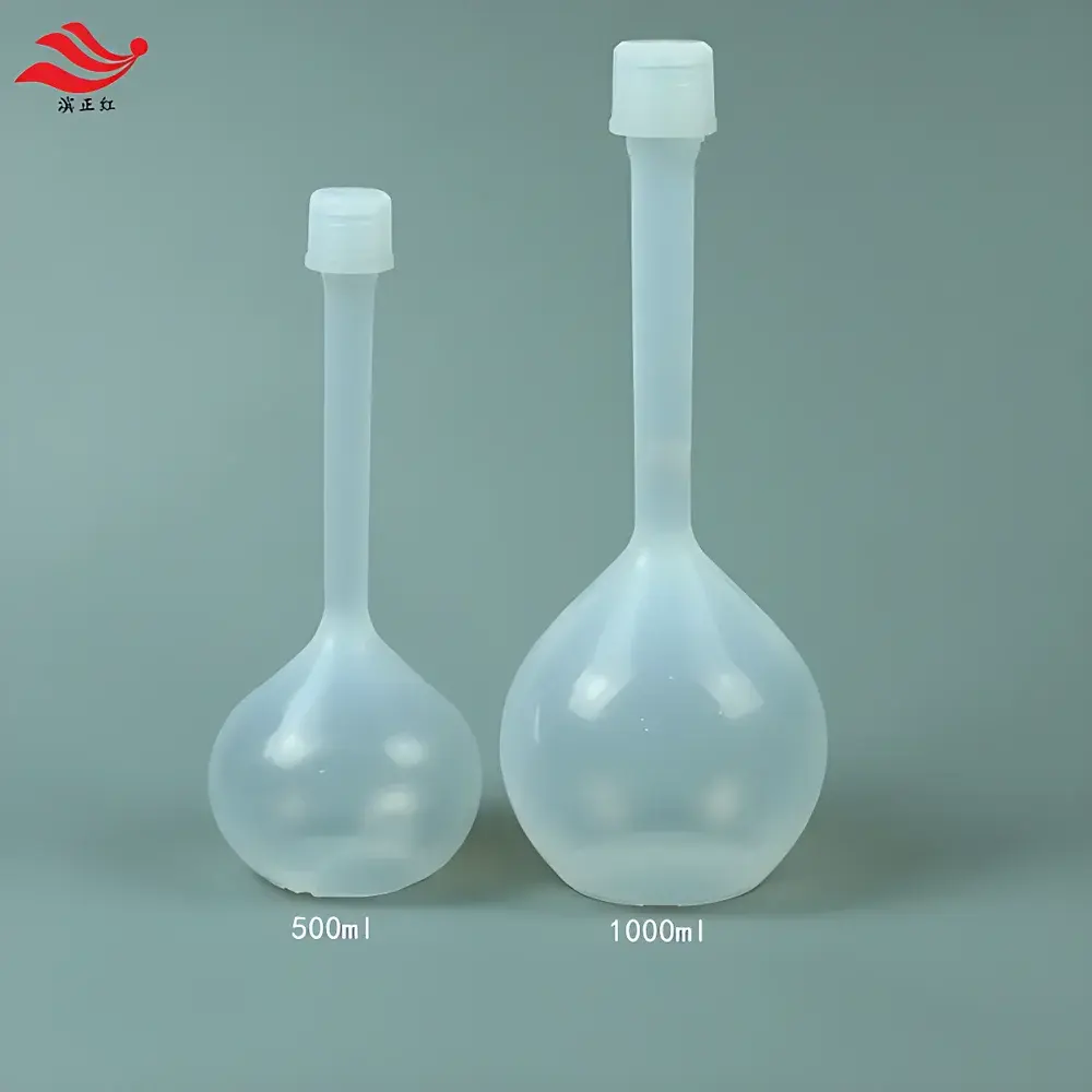 PFA Volumetric Flask for Semiconductor-Grade Chemical Handling (10–1000 mL, Class A, Transparent, HF-Resistant)