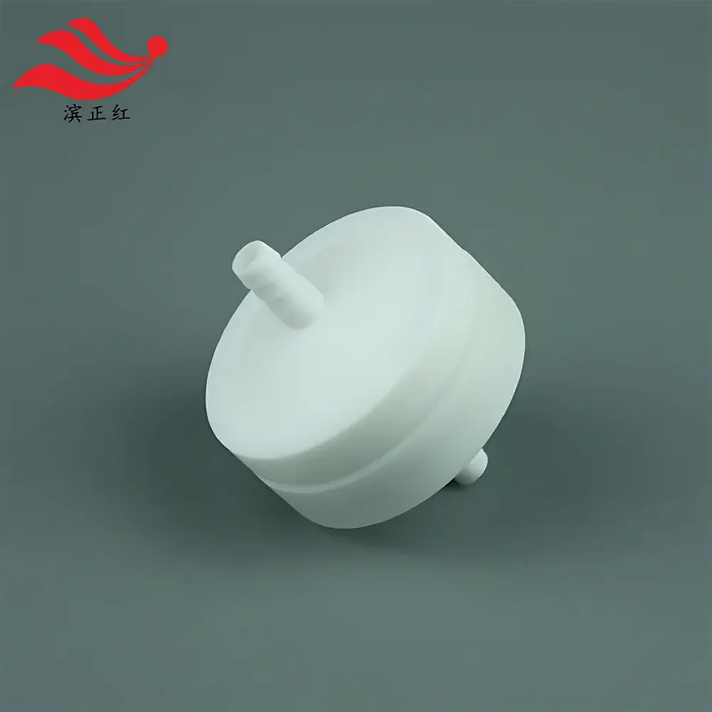 Binzhenghong PTFE Bubble Absorption Bottle with Filter Holder, 75 mL, for HF and HCl Sampling in Stack Emission Monitoring