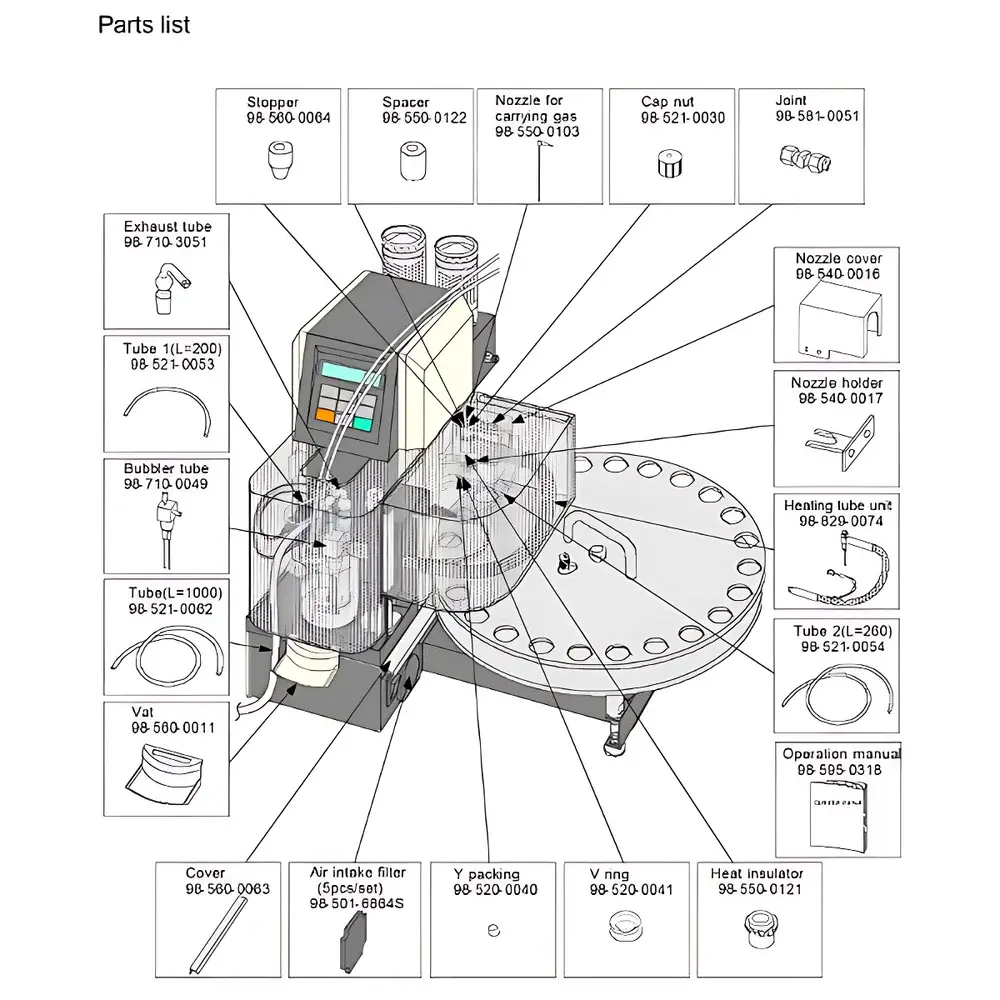 KEM CHK-501 Coulometric Karl Fischer Moisture Analyzer with Automated Heating Sample Changer