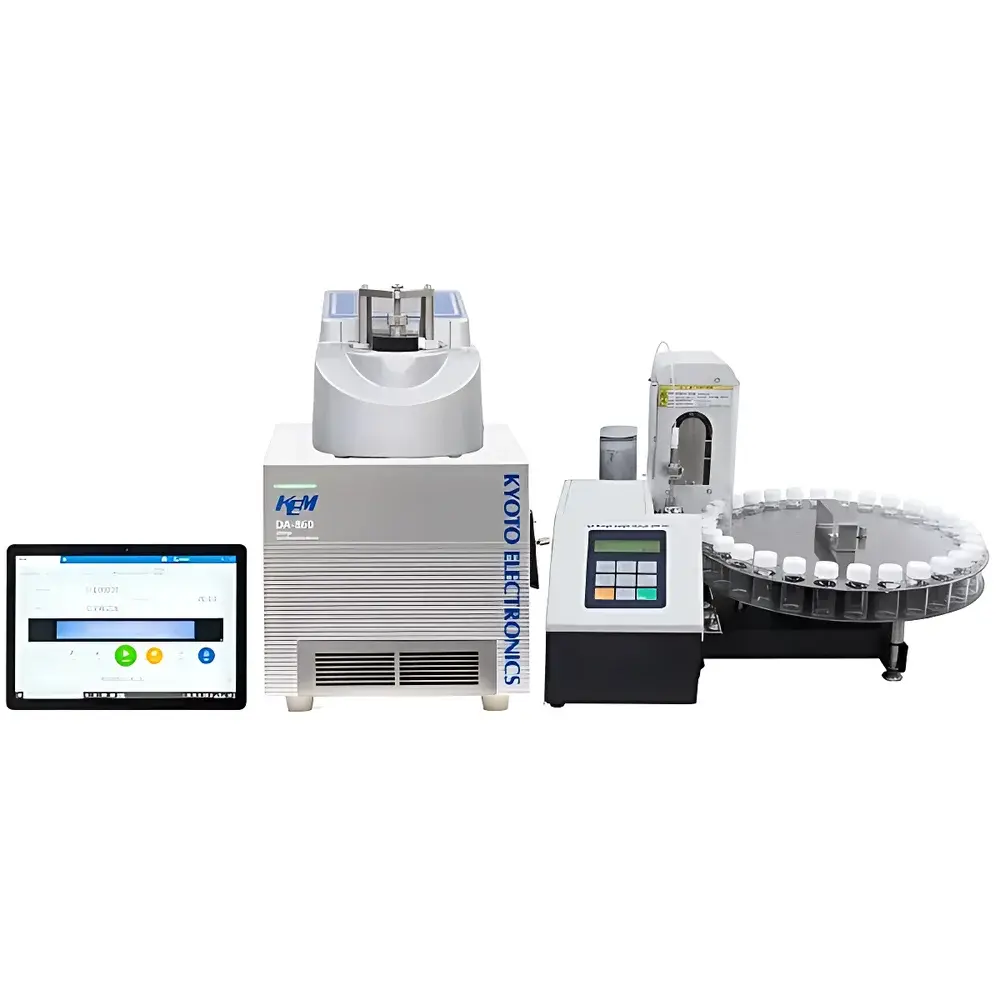 KEM DA-8XX + RA-6XX Integrated Automated Density Meter and Refractometer System