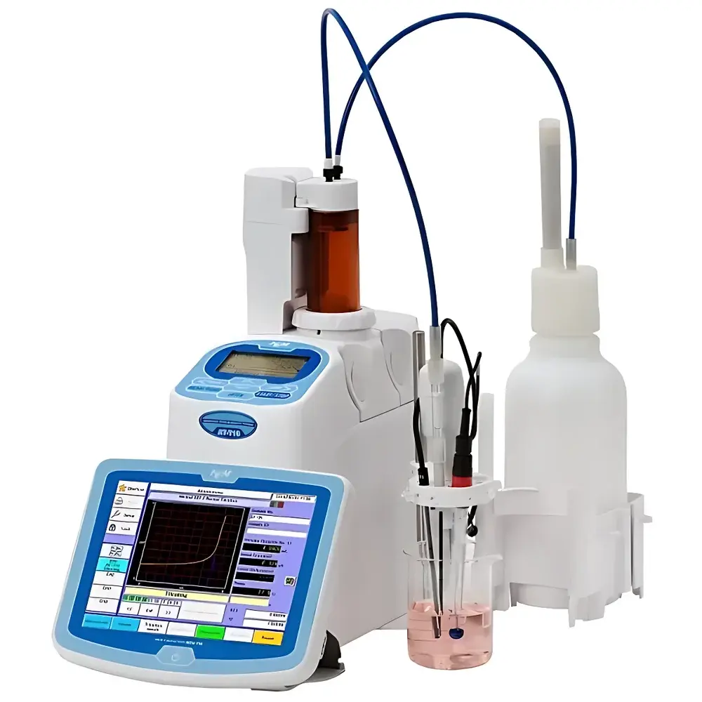 KEM AT-710 Automated Potentiometric Titrator for Food Acidity, Acid Value, Chloride, Peroxide Value, and Iodine Value Analysis