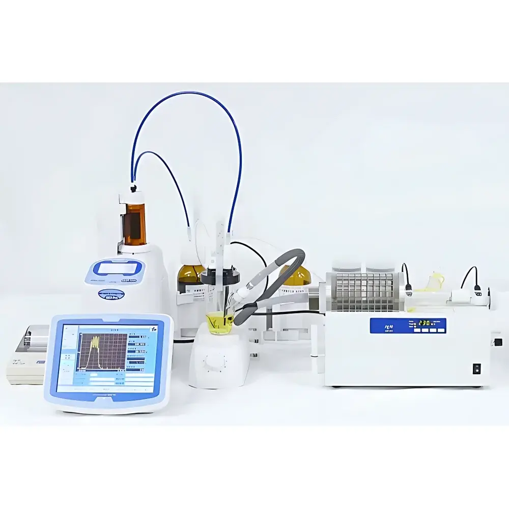 KEM MKV-710S Volumetric Karl Fischer Titrator with ADP-611 Heating Oven (ASTM D6869-25 Compliant)