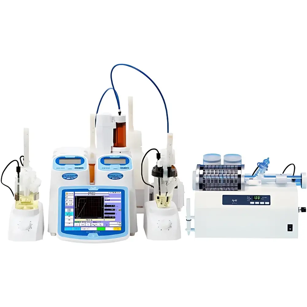 KEM MKV-710S Volumetric Karl Fischer Titrator with ADP-611 Heating Oven (ASTM D6869-25 Compliant)