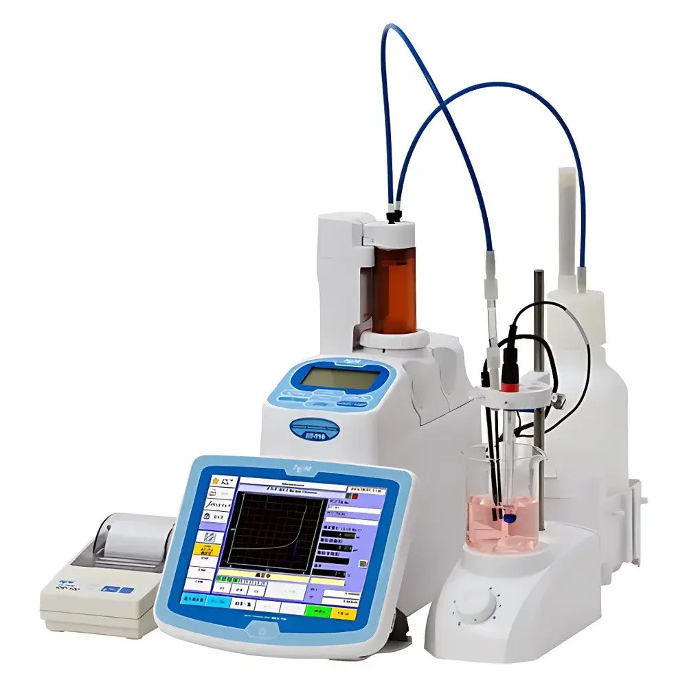 KEM AT-710S Potentiometric Titrator for Acid Number, Base Number, Bromine Value, Bromine Index, Mercaptan Sulfur, Basic Nitrogen, and Salt Content Analysis