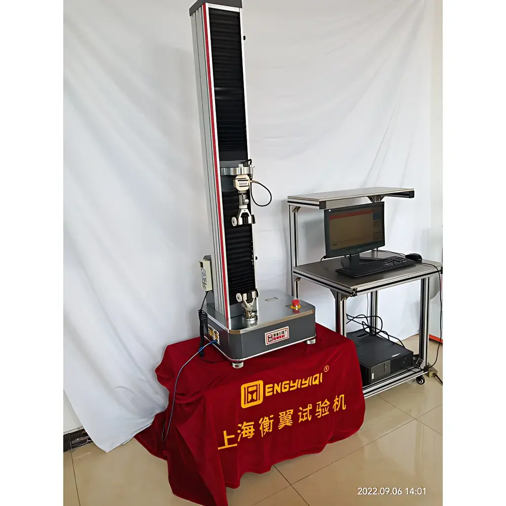 Hengyi HY-0580(DB) Single-Column Universal Testing Machine for Film Tensile, Peel, Puncture, and Burst Strength Testing