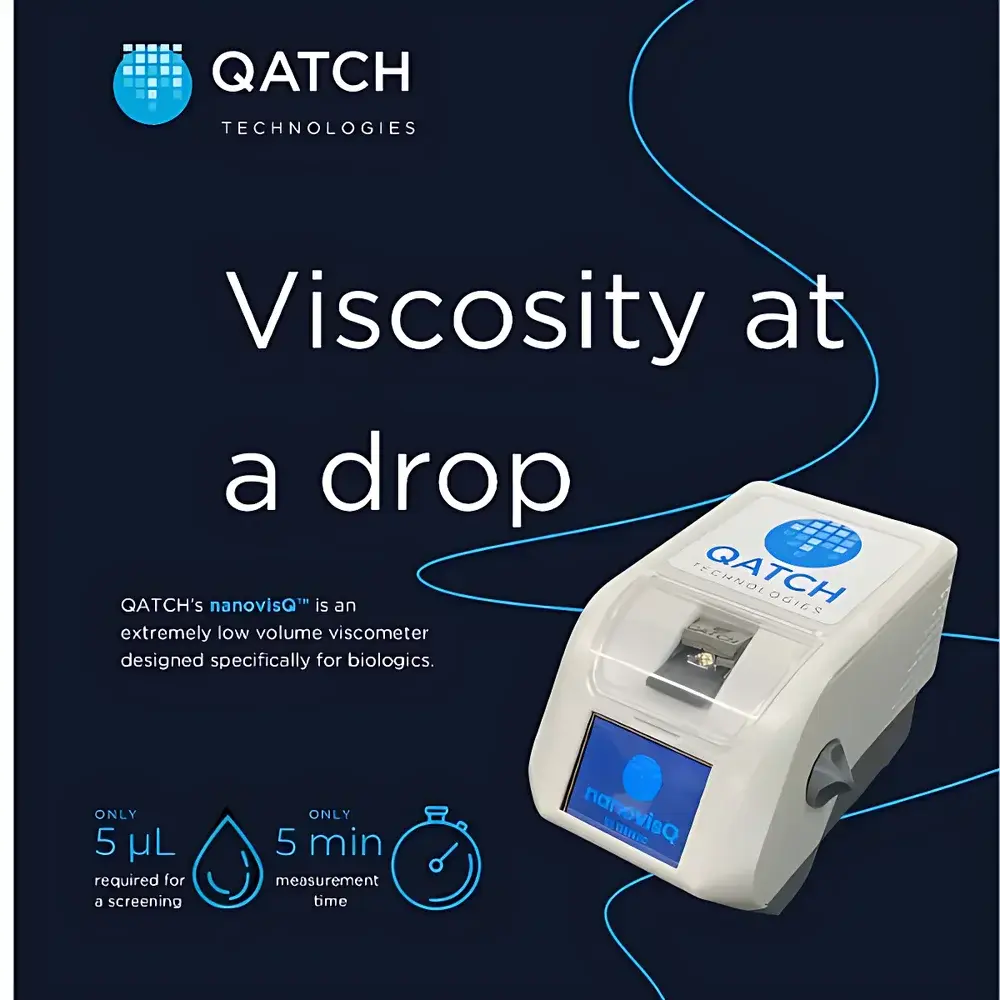 QATCH NanovisQ Acoustic Microfluidic Viscometer