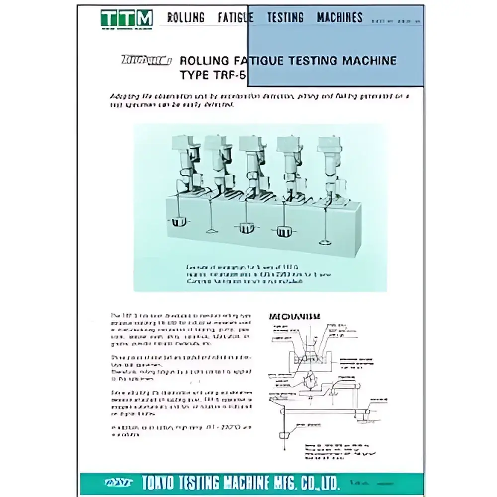 Takatori TRF-1000/5-H High-Temperature Rolling Contact Fatigue Tester