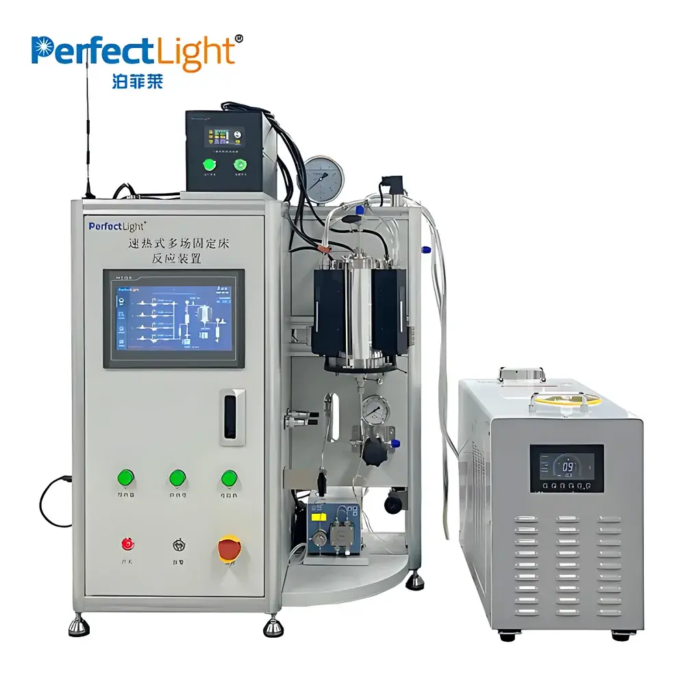 PerfectLight PLR-SCR100A Multi-Field Fixed-Bed Reactor with Rapid Thermal Activation (Light–Heat–Microwave Coupling)