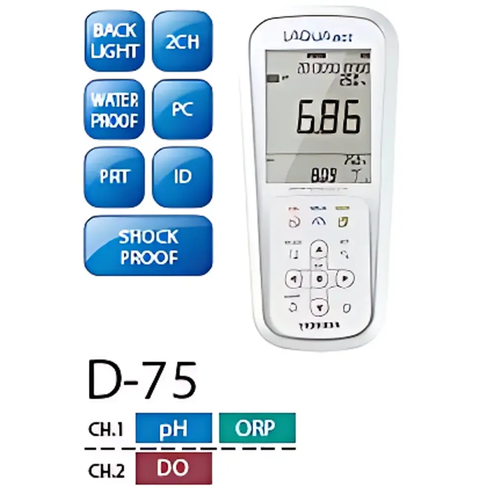 HORIBA LAQUAact D-75 Portable pH/ORP/DO/Conductivity Meter