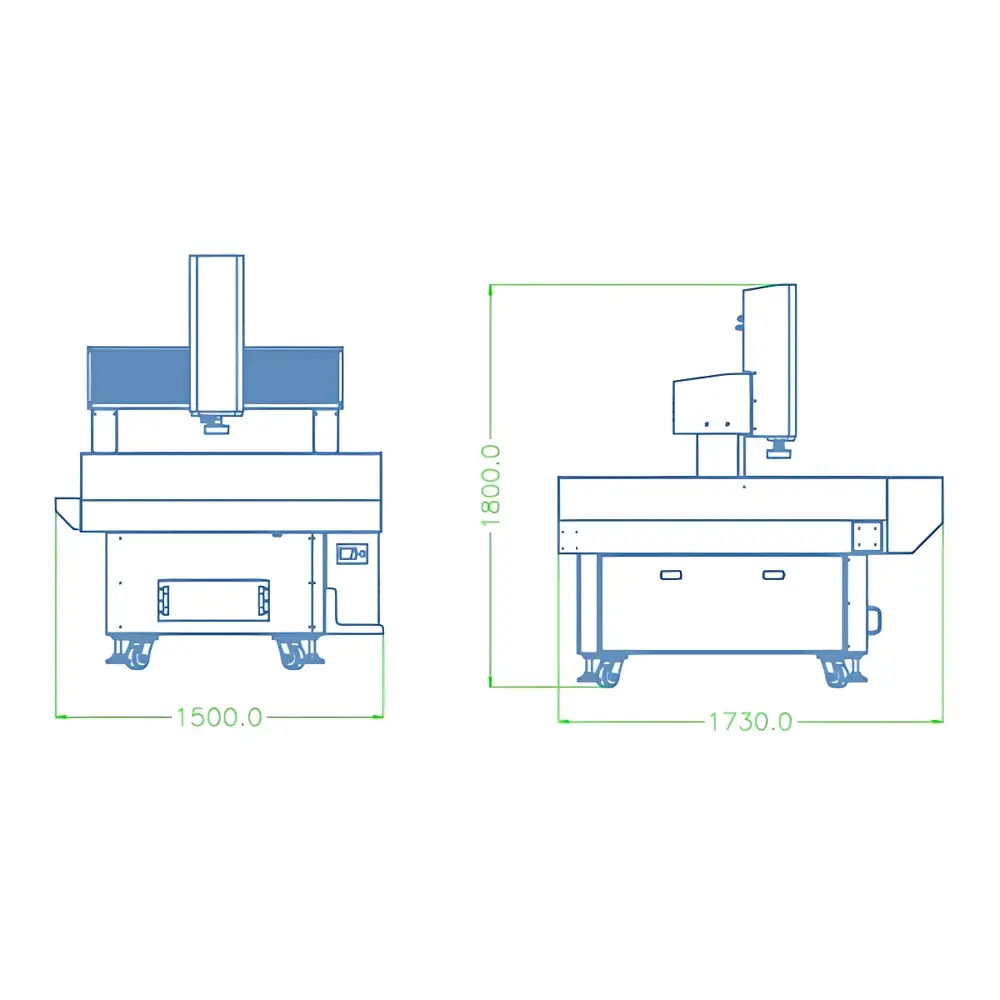 PW Optical Metrology Systems PW-AM800 Four-Axis Fully Automatic Vision Measuring System