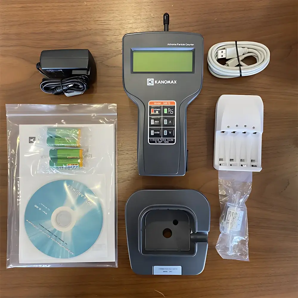KANOMAX Model 3887D Handheld Airborne Particle Counter for Pharmaceutical Environments