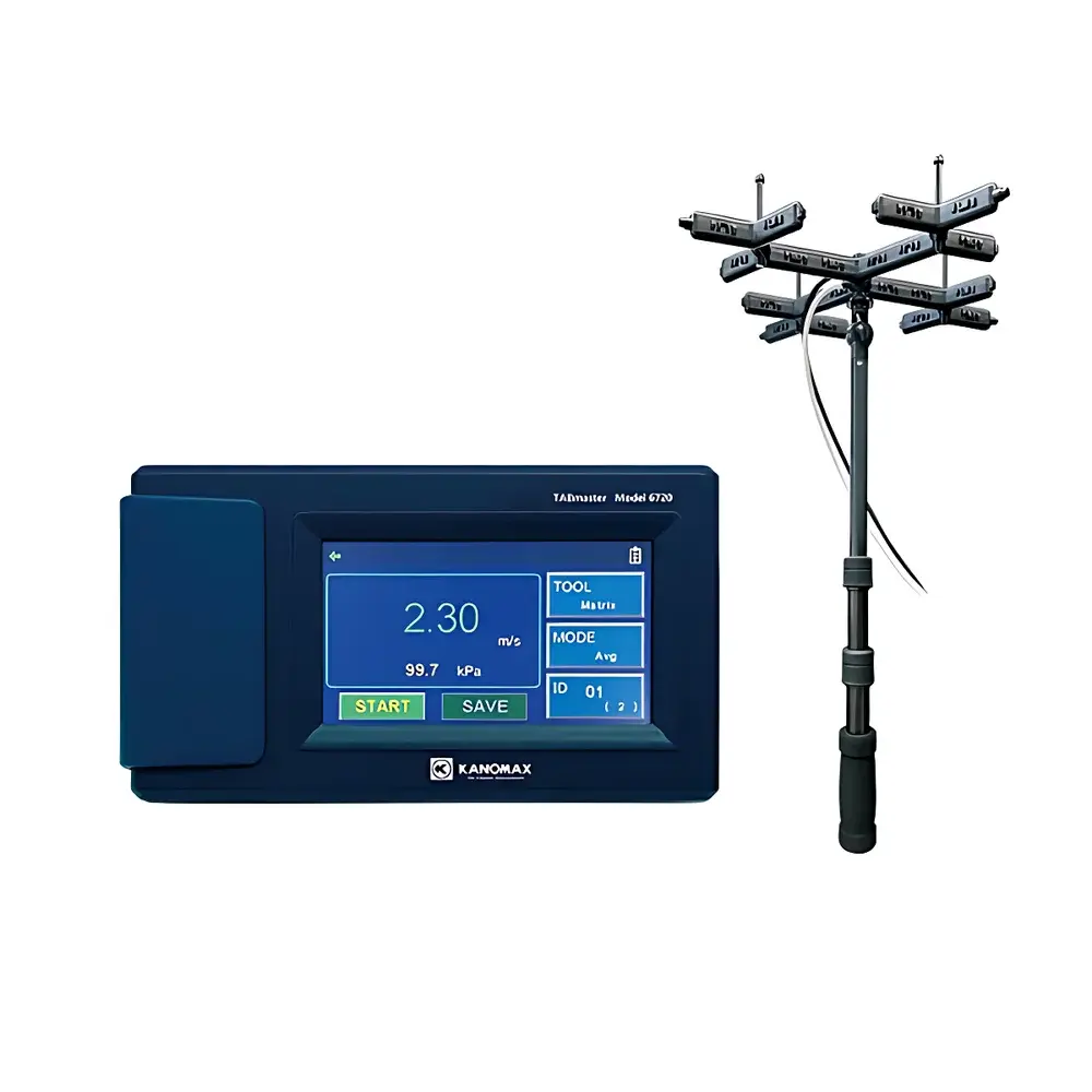 Kanomax 6720-DP Grid Multi-Parameter Air Velocity, Flow & Differential Pressure Analyzer